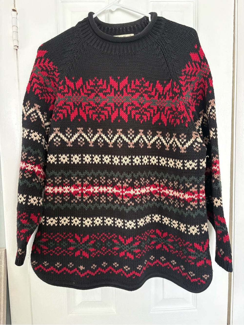 Eddie Bauer Rollneck Fair Isle Sweater